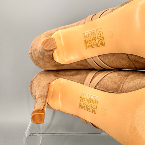 NEW Journee Collection Women’s Samara High Heel Ankle Boots Taupe Size 8.5 - Picture 10 of 10